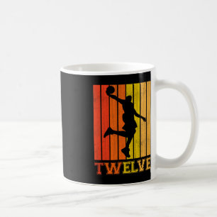 Happy 12th Birthday Decorations For Boys Basketbal Coffee Mug