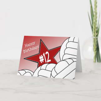 Happy 12th Birthday, Volleyball Star! Card
