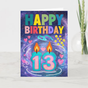 Happy 13th Birthday Card