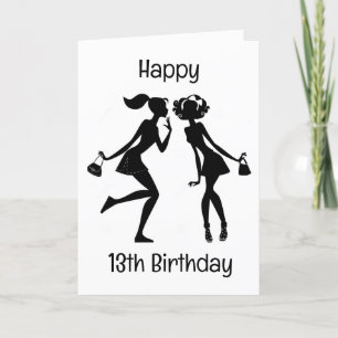 HAPPY "13th BIRTHDAY" TO A VERY BEST FRIEND Card