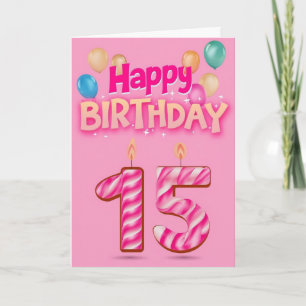Happy 15th Birthday Card