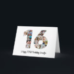 Happy 16th Birthday Number 16 Custom Photo Collage Card<br><div class="desc">Mark sixteen years of wonderful memories and adventures with this captivating 16th Birthday Number Photo Collage. This customizable template is the perfect blend of creativity and sentiment, allowing you to create a truly memorable gift for your loved one's special day. Capture the essence of incredible years in a single masterpiece...</div>