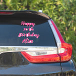 Happy 16th Birthday Pink Custom Name Girly 2023<br><div class="desc">Designed with text template for "Happy 16th Birthday" message and name which you can customize! You may also change the background colour as you like.</div>