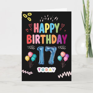Happy 17th Birthday Card