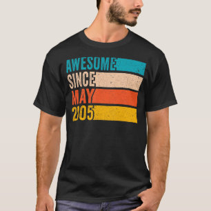 Happy 17th Birthday Party 17 Year Old Awesome Sinc T-Shirt