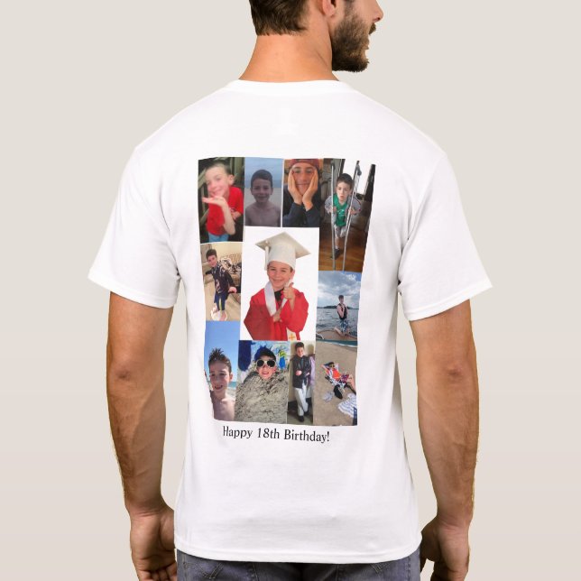 Happy 18th Birthday Evan!  T-Shirt (Back)