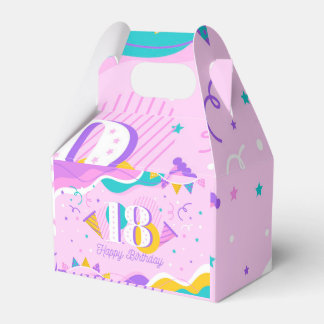 Happy 18th Birthday. Favor Box