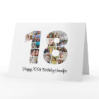 Happy 18th Birthday Number 18 Custom Photo Collage