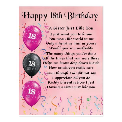 Happy 18th Birthday Postcards | Zazzle CA