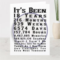 Happy 18th Porcelain Wedding Anniversary