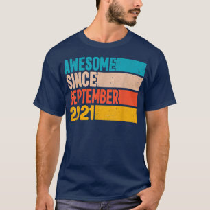 Happy 1st Birthday 1 Year Old Awesome Since Septem T-Shirt