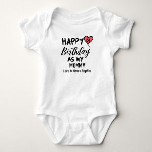 Happy 1st Birthday as my Mommy Love & Kisses Baby Bodysuit