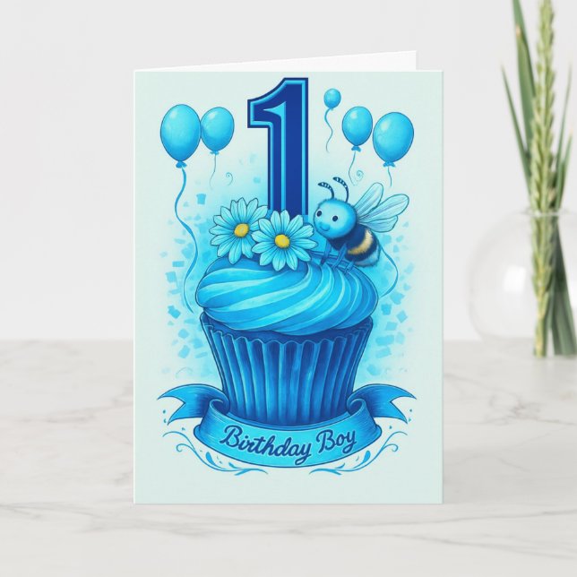 Happy 1st Birthday Card (Front)
