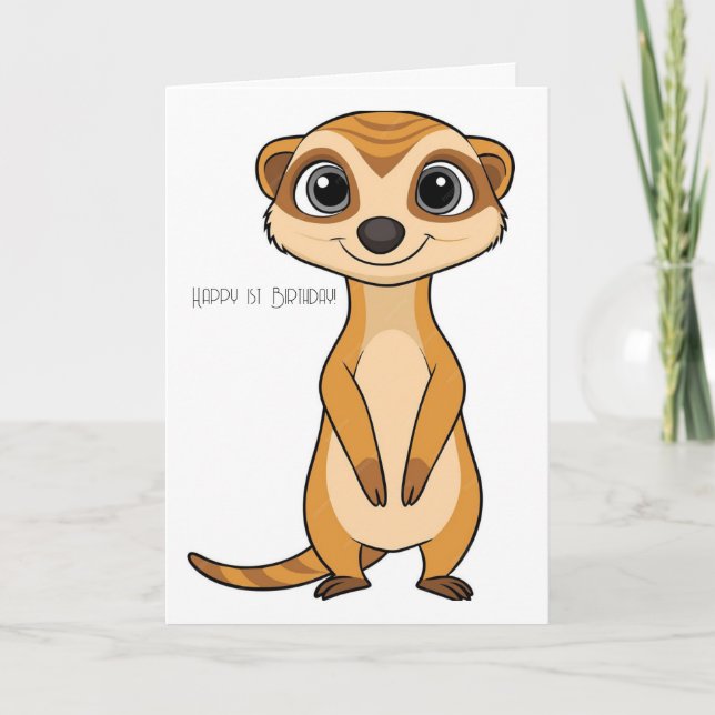 Happy 1st Birthday Card (Front)