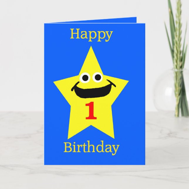 Happy 1st Birthday Card (Front)