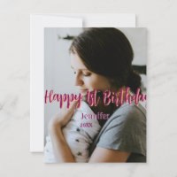 Happy 1st birthday kids baby mother red orange sty