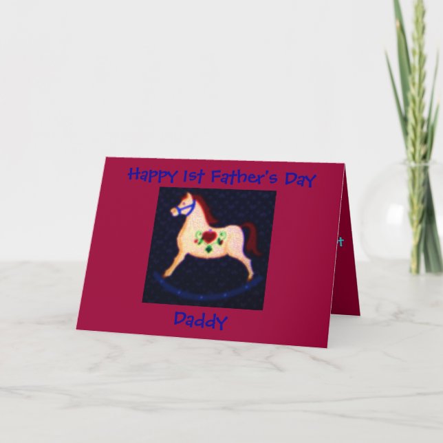 Happy 1st Father's Day, Daddy Card (Front)