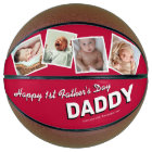 Happy 1st Father's Day Photo Collage Basketball
