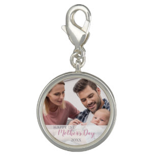 Happy 1st Mothers Day 2023 Baby Girl Photo Charm