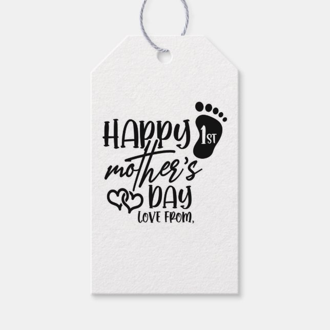 Happy 1ST Mothers Day Gift Tags (Front)