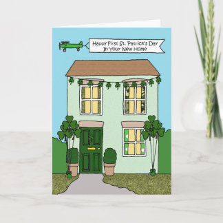Happy 1st St. Patrick's Day in New Home Card