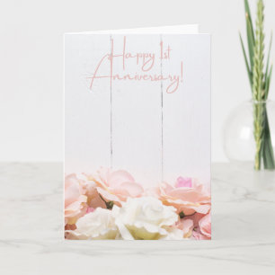 Happy 1st Wedding Anniversary  Card