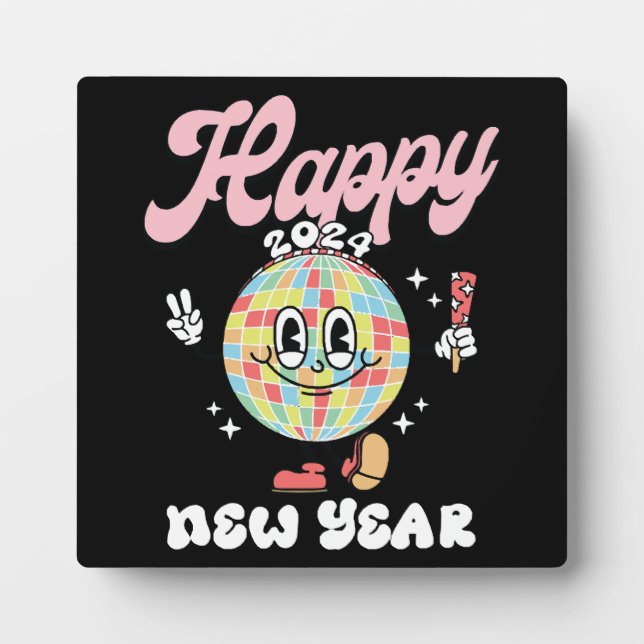 Happy 2024 plaque (Front)