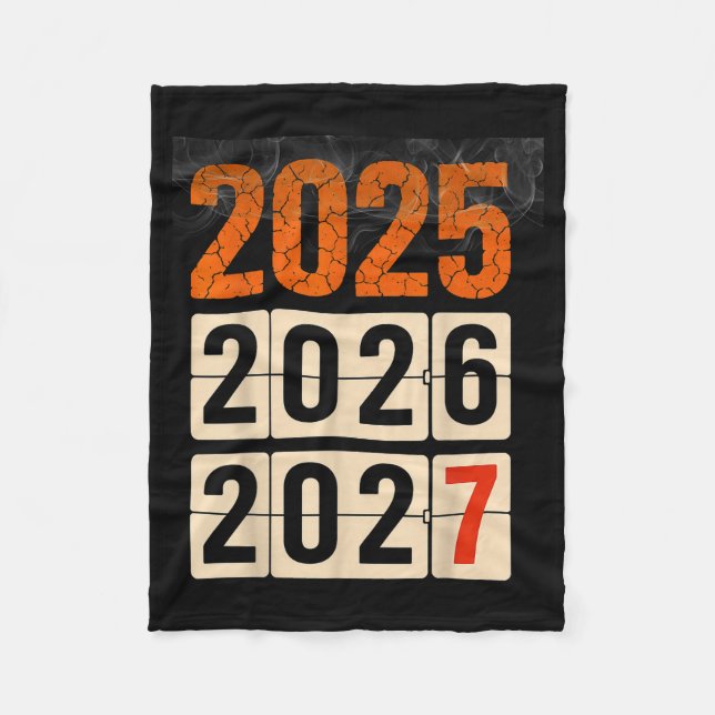 Happy 2026 2027 New Year Funny 67 Meme Six Seven M Fleece Blanket (Front)