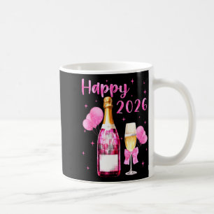 Happy 2026 Cheers To A New Year 2026 Champagne Coq Coffee Mug