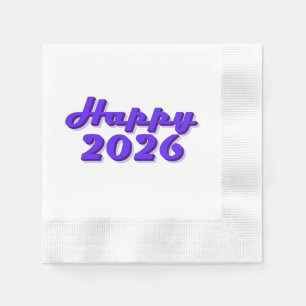 Happy 2026 napkin