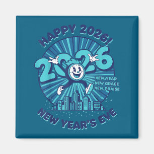 Happy 2026 New Year's Eve Celebration Design  Magnet