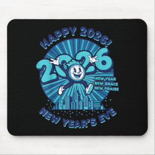 Happy 2026 New Year's Eve Celebration Design Mouse Pad