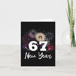 Happy 2026 New Year's Eve Party 67 Meme  Thank You Card