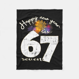 Happy 2026 New Year's Eve Party 67 Six Seven Meme  Fleece Blanket