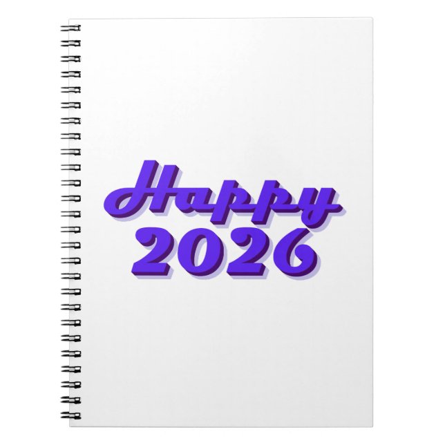 Happy 2026 notebook (Front)
