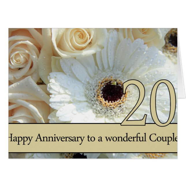 Happy 20th Anniversary roses (Front Horizontal)