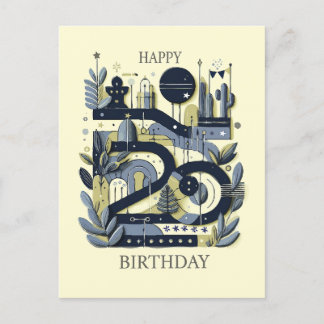 Happy 20th birthday! postcard