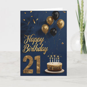 Happy 21st Birthday Card
