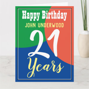 Happy 21st Birthday Card