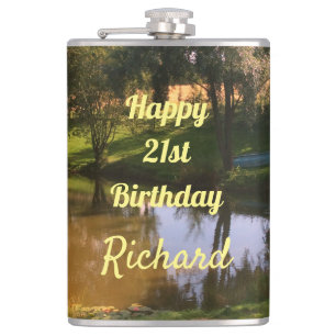 Happy 21st Birthday Hip Flask