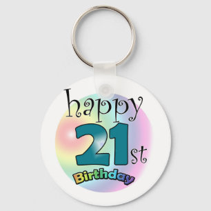 Happy 21st Birthday Keychain