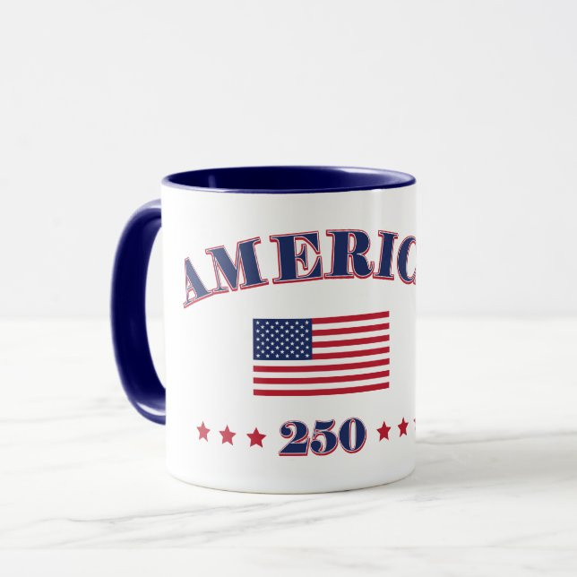 Happy 250th America Mug (Front Left)