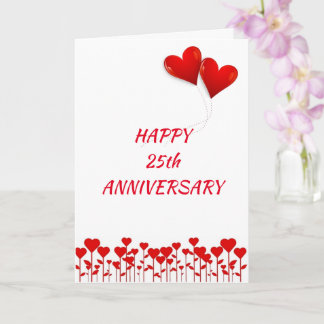 HAPPY ***25th*** ANNIVERSARY AND "ENJOY" Card