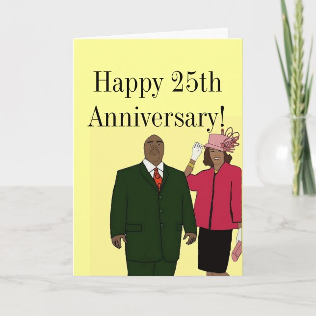 Happy 25th anniversary card (Front)