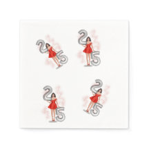 Happy 25th birthday, illustration 