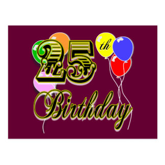 25th Birthday Cards, Photocards, Invitations & More