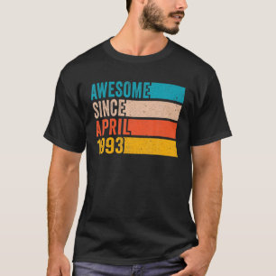 Happy 29Th Birthday 29 Year Old Awesome Since Apri T-Shirt