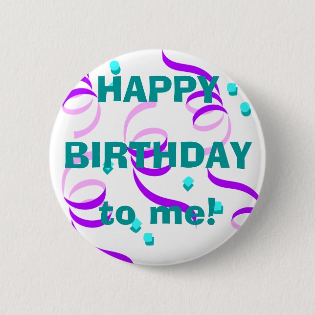 Happy! 2 Inch Round Button (Front)