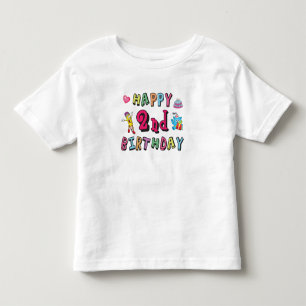 Happy 2nd Birthday. 2 year b-day. Toddler T-shirt