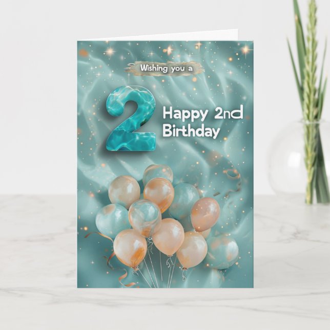 Happy 2nd Birthday Card (Front)